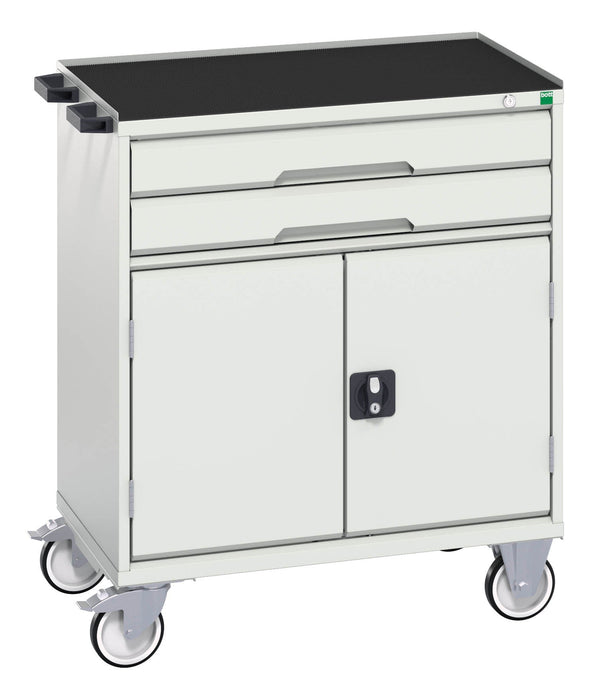 Bott Verso Mobile Cabinet With 2 Drawers, Door And Top Tray (WxDxH: 800x550x965mm) - Part No:16927011