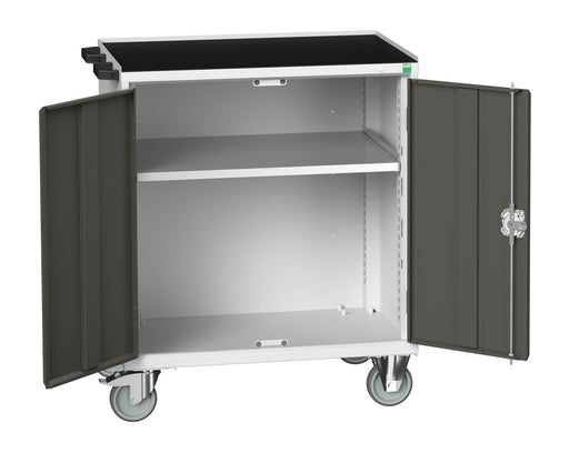 Verso Mobile Cabinet 1 X Shelf, Double Doors And Top Tray (WxDxH: 800x550x980mm) - Part No:16927014