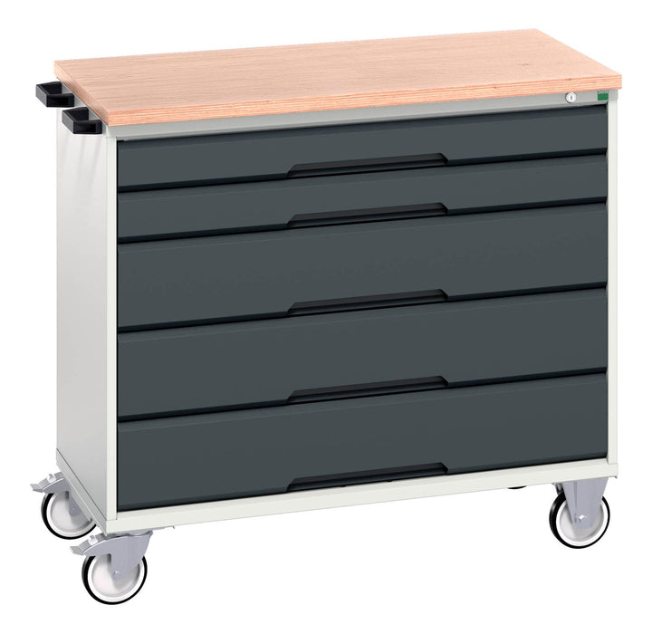 Bott Verso Mobile Cabinet With 5 Drawers And Mpx Top (WxDxH: 1050x600x980mm) - Part No:16927051