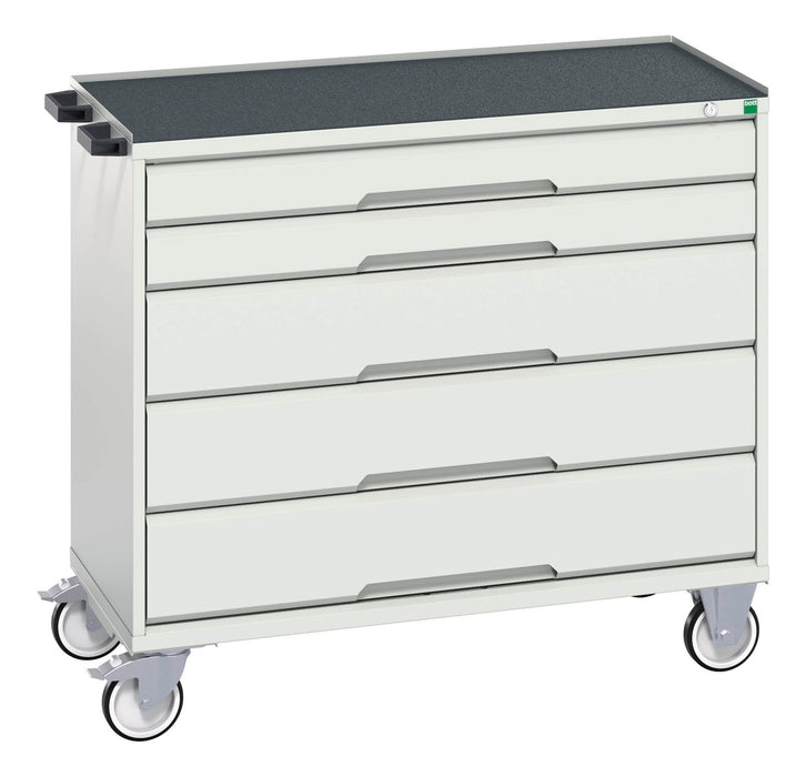 Bott Verso Mobile Cabinet With 5 Drawers And Top Tray (WxDxH: 1050x550x965mm) - Part No:16927052