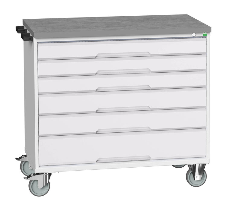 Bott Verso Mobile Cabinet With 6 Drawers And Lino Top (WxDxH: 1050x600x980mm) - Part No:16927053