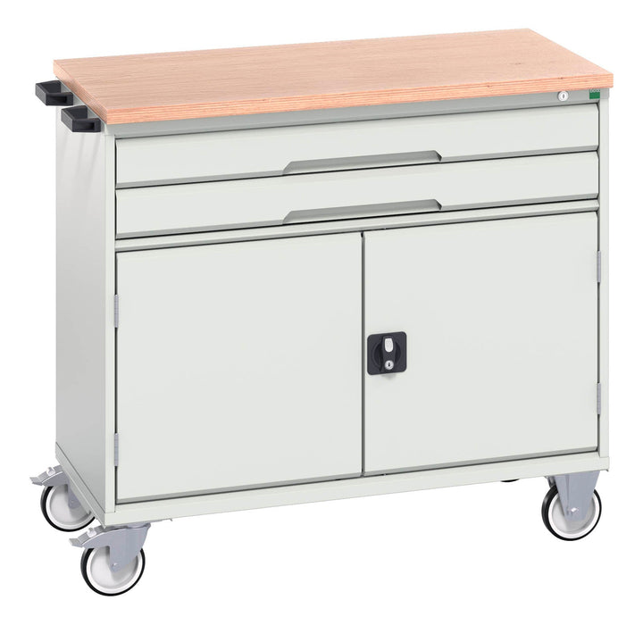 Bott Verso Mobile Cabinet With 2 Drawers, Door And Mpx Top (WxDxH: 1050x600x980mm) - Part No:16927060