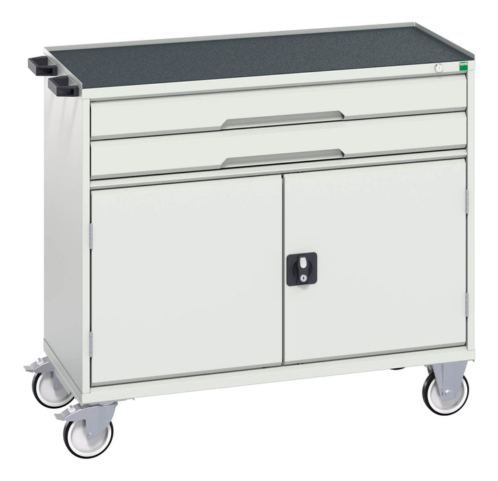 Bott Verso Mobile Cabinet With 2 Drawers, Door And Top Tray (WxDxH: 1050x550x965mm) - Part No:16927061