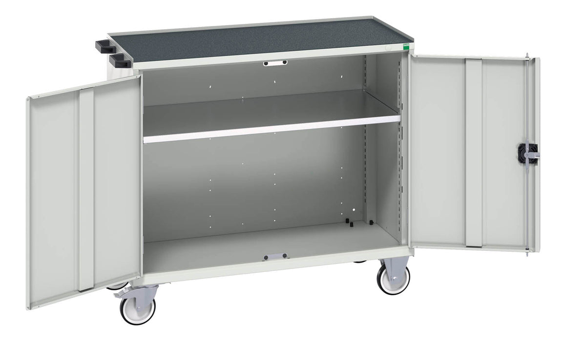 Bott Verso Mobile Cabinet With 2 Doors, Shelf And Top Tray (WxDxH: 1050x550x965mm) - Part No:16927064