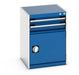 Cubio Drawer-Door Cabinet With 2 Drawers / Door (WxDxH: 525x525x700mm) - Part No:40010017
