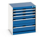 Cubio Drawer Cabinet With 5 Drawers (WxDxH: 650x525x700mm) - Part No:40011042