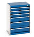Cubio Drawer Cabinet With 6 Drawers (WxDxH: 650x525x900mm) - Part No:40011050