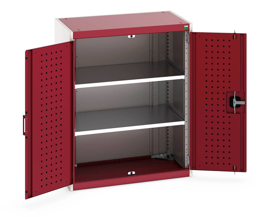 Bott Cubio Cupboard With Perfo Doors & 2 Shelves (WxDxH: 800x525x1000mm) - Part No:40012078