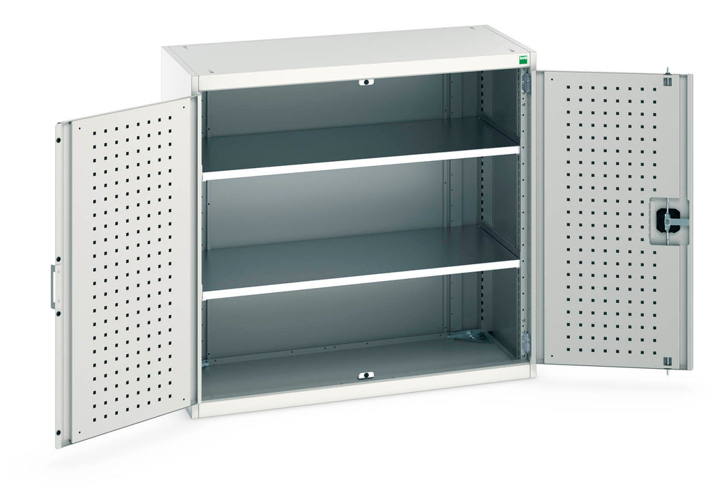Bott Cubio Cupboard With Perfo Doors & 2 Shelves (WxDxH: 1050x525x1000mm) - Part No:40013047