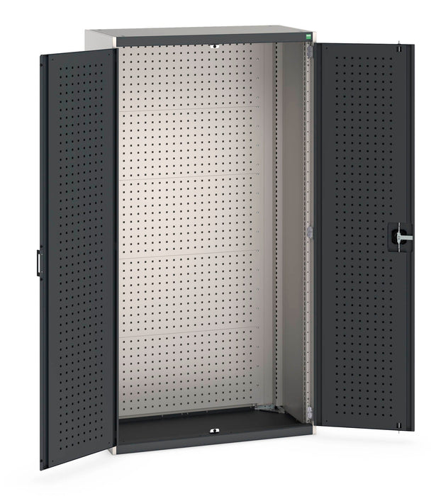 Bott Cubio Cupboard With Perfo Doors, Full Perfo Backpanel (WxDxH: 1050x525x2000mm) - Part No:40013054