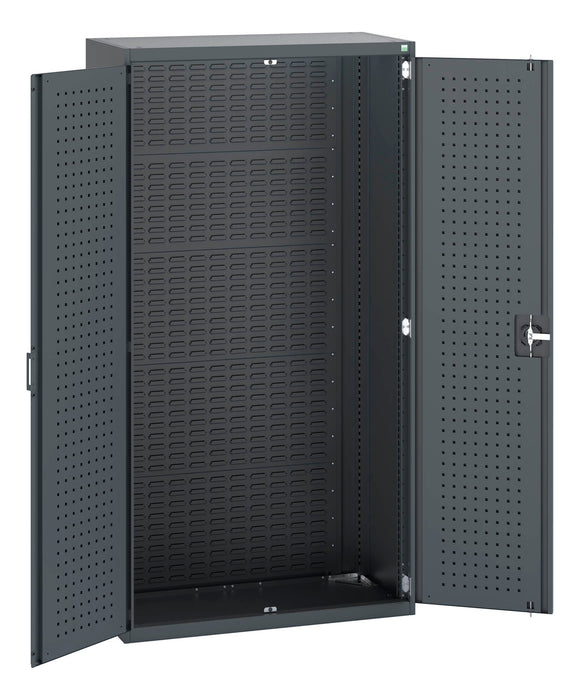 Bott Cubio Cupboard With Perfo Doors, Full Louvre Backpanel (WxDxH: 1050x525x2000mm) - Part No:40013055