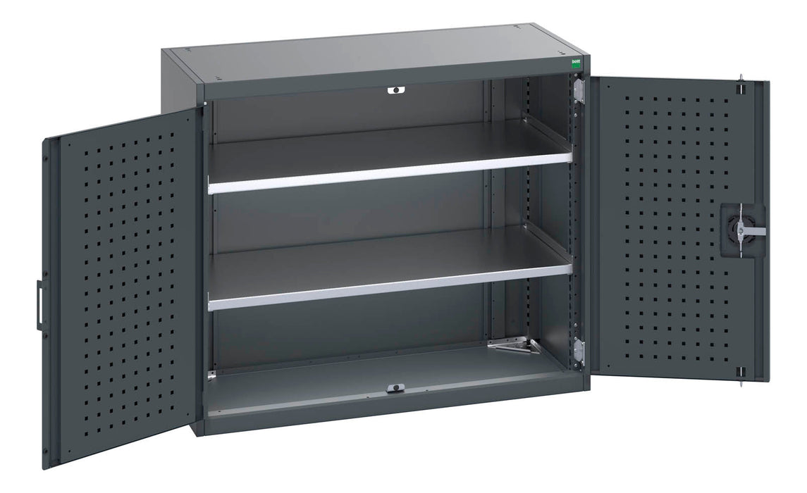 Bott Cubio Cupboard With Perfo Doors & 2 Shelves (WxDxH: 1050x525x900mm) - Part No:40013077