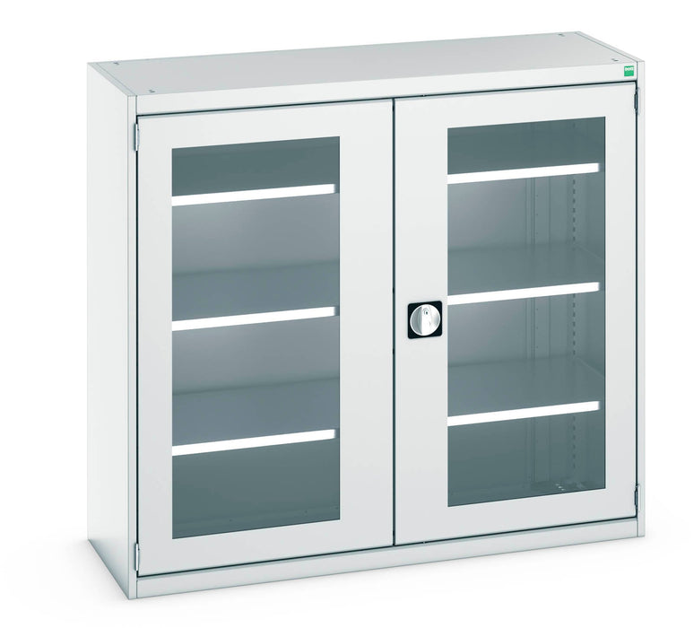 Bott Cubio Cupboard With Window Doors & 3 Shelves (WxDxH: 1300x525x1200mm) - Part No:40014056