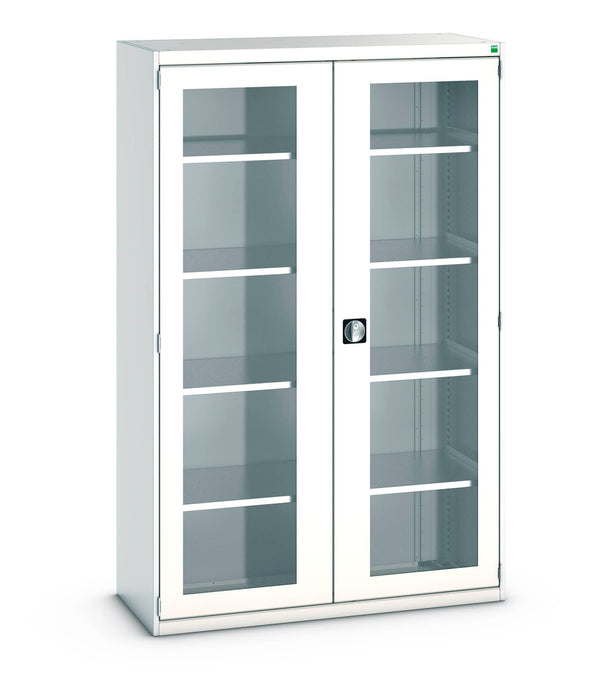 Bott Cubio Cupboard With Window Doors & 4 Shelves (WxDxH: 1300x525x2000mm) - Part No:40014058