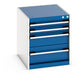 Cubio Drawer Cabinet With 4 Drawers (WxDxH: 525x650x600mm) - Part No:40018017