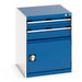 Cubio Drawer-Door Cabinet With 2 Drawers / Door (WxDxH: 650x650x800mm) - Part No:40019031