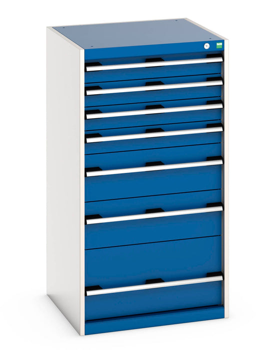 Cubio Drawer Cabinet With 7 Drawers (WxDxH: 650x650x1200mm) - Part No:40019069
