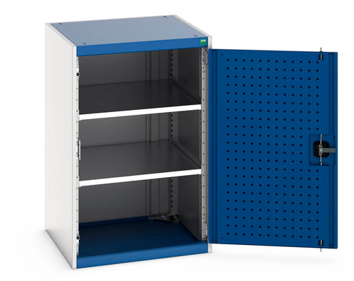 Cubio Cupboard With Perfo Doors & 2 Shelves (WxDxH: 650x650x1000mm) - Part No:40019121