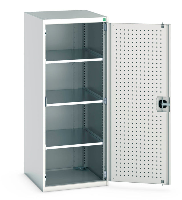 Bott Cubio Cupboard With Perfo Doors & 3 Shelves (WxDxH: 650x650x1600mm) - Part No:40019158
