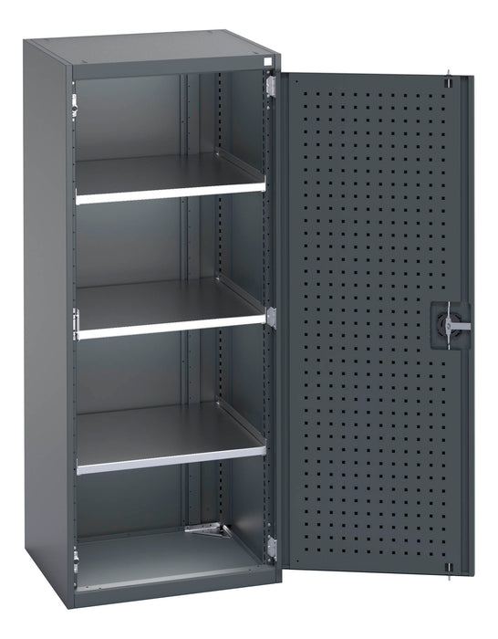 Bott Cubio Cupboard With Perfo Doors & 3 Shelves (WxDxH: 650x650x1600mm) - Part No:40019158