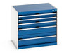Cubio Drawer Cabinet With 5 Drawers (WxDxH: 800x650x700mm) - Part No:40020017