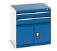 Cubio Drawer-Door Cabinet With 2 Drawers / Door (WxDxH: 800x650x800mm) - Part No:40020021