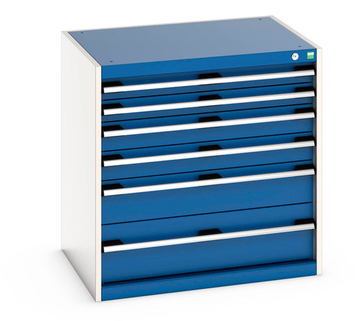 Cubio Drawer Cabinet With 6 Drawers (200Kg) (WxDxH: 800x650x800mm) - Part No:40020130