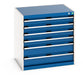 Cubio Drawer Cabinet With 6 Drawers (WxDxH: 800x650x800mm) - Part No:40020139