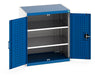 Cubio Cupboard With Perfo Doors & 2 Shelves (WxDxH: 800x650x900mm) - Part No:40020144
