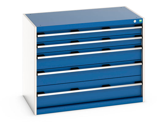 Cubio Drawer Cabinet With 5 Drawers (200Kg) (WxDxH: 1050x650x800mm) - Part No:40021010