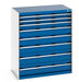 Cubio Drawer Cabinet With 8 Drawers (WxDxH: 1050x650x1200mm) - Part No:40021039