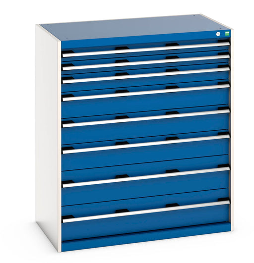 Cubio Drawer Cabinet With 8 Drawers (200Kg) (WxDxH: 1050x650x1200mm) - Part No:40021040