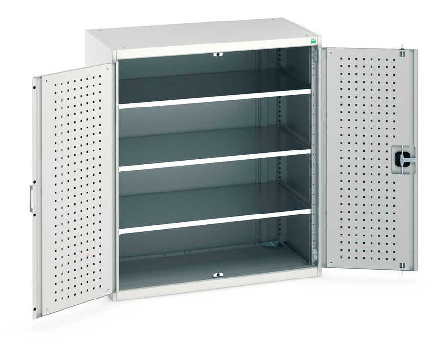 Bott Cubio Cupboard With Perfo Doors & 3 Shelves (WxDxH: 1050x650x1200mm) - Part No:40021096