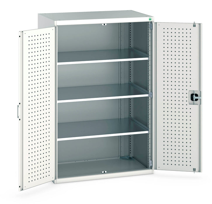 Bott Cubio Cupboard With Perfo Doors & 3 Shelves (WxDxH: 1050x650x1600mm) - Part No:40021098
