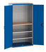 Cubio Cupboard Perfo Doors Mini Workshop, 2 Shelves (WxDxH: 1050x650x2000mm) - Part No:40021163