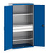Cubio Cupboard With Perfo Doors, 3 Shelves, 2 Drawers (WxDxH: 1050x650x2000mm) - Part No:40021169