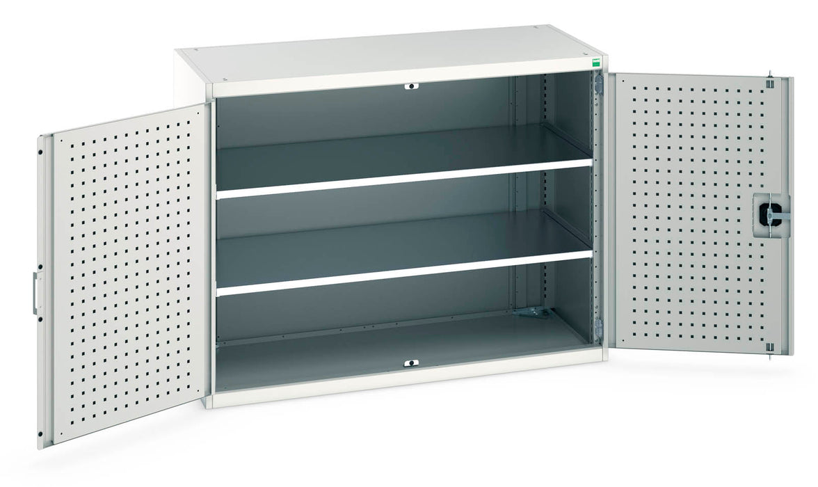 Bott Cubio Cupboard With Perfo Doors & 2 Shelves (WxDxH: 1300x650x1000mm) - Part No:40022047