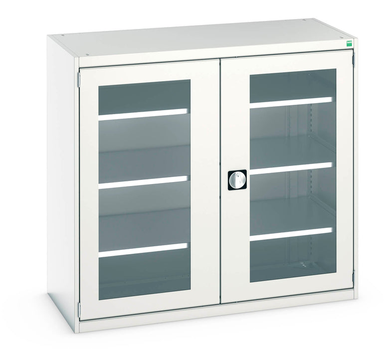 Bott Cubio Cupboard With Window Doors & 3 Shelves (WxDxH: 1300x650x1200mm) - Part No:40022058