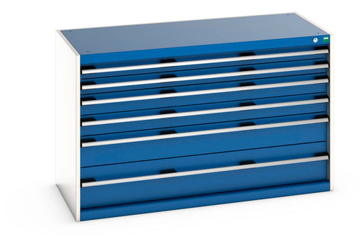 Cubio Drawer Cabinet With 6 Drawers (WxDxH: 1300x650x800mm) - Part No:40022109