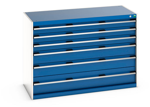Cubio Drawer Cabinet With 6 Drawers (WxDxH: 1300x650x900mm) - Part No:40022115