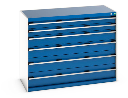 Cubio Drawer Cabinet With 6 Drawers (WxDxH: 1300x650x1000mm) - Part No:40022123