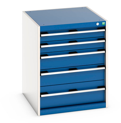Cubio Drawer Cabinet With 5 Drawers (WxDxH: 650x750x800mm) - Part No:40027015