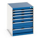 Cubio Drawer Cabinet With 6 Drawers (WxDxH: 650x750x800mm) - Part No:40027019