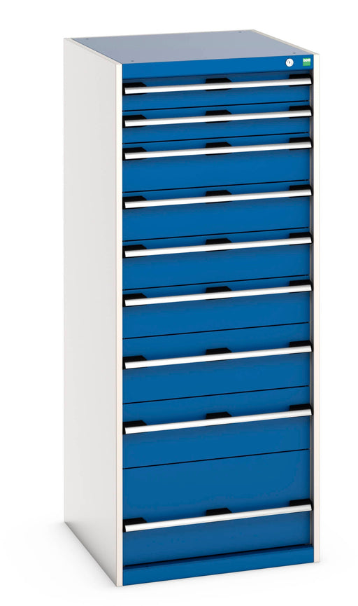 Cubio Drawer Cabinet With 9 Drawers (WxDxH: 650x750x1600mm) - Part No:40027045