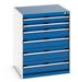 Cubio Drawer Cabinet With 6 Drawers (WxDxH: 800x750x1000mm) - Part No:40028019