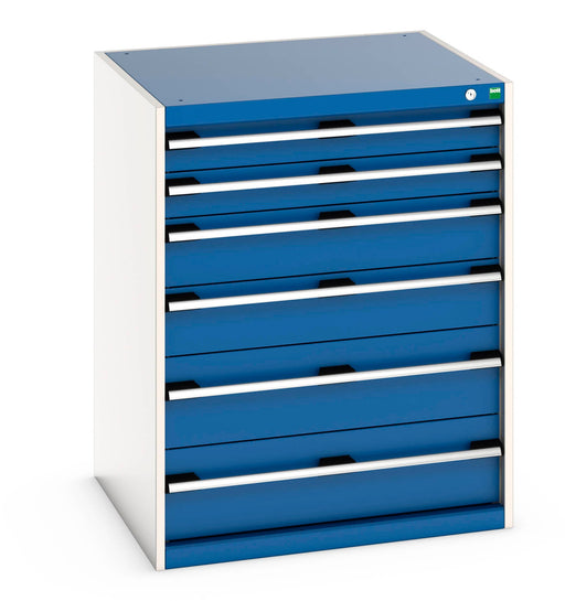 Cubio Drawer Cabinet With 6 Drawers (200Kg) (WxDxH: 800x750x1000mm) - Part No:40028020