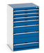 Cubio Drawer Cabinet With 7 Drawers (200Kg) (WxDxH: 800x750x1200mm) - Part No:40028032