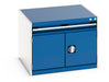 Cubio Drawer-Door Cabinet With 1 Drawer / Door (WxDxH: 800x750x600mm) - Part No:40028089