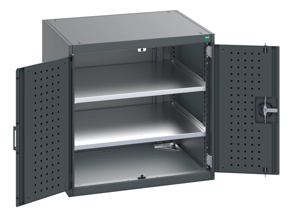 Bott Cubio Cupboard With Perfo Doors & 2 Shelves (WxDxH: 800x750x800mm) - Part No:40028099