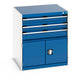 Cubio Drawer-Door Cabinet With 3 Drawers / Door (WxDxH: 800x750x900mm) - Part No:40028104